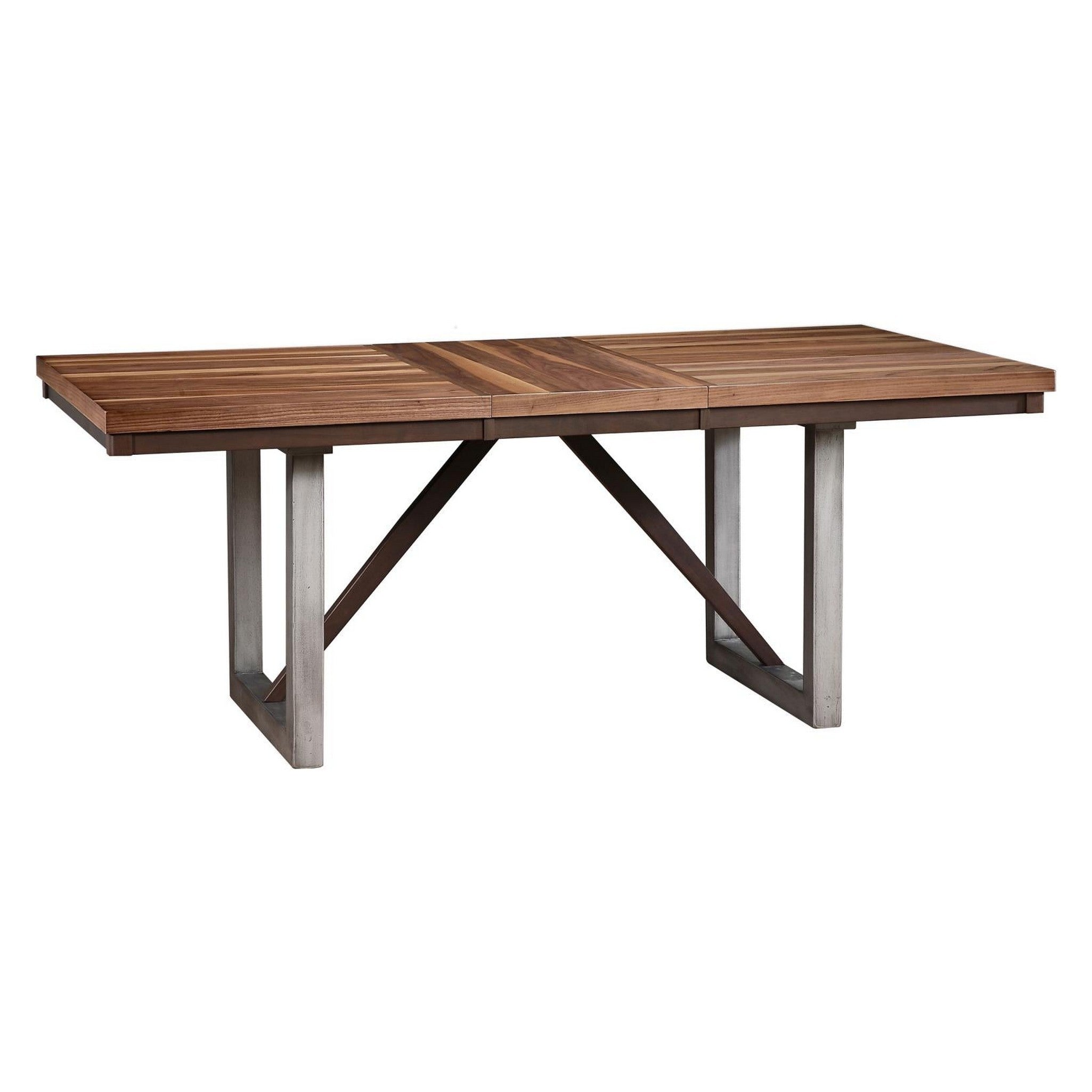 Spring Creek Dining Table with Extension Leaf Natural Walnut 106581