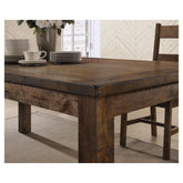 Coleman Rectangular Dining Table Rustic Golden Brown 107041