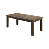 Coleman Rectangular Dining Table Rustic Golden Brown 107041