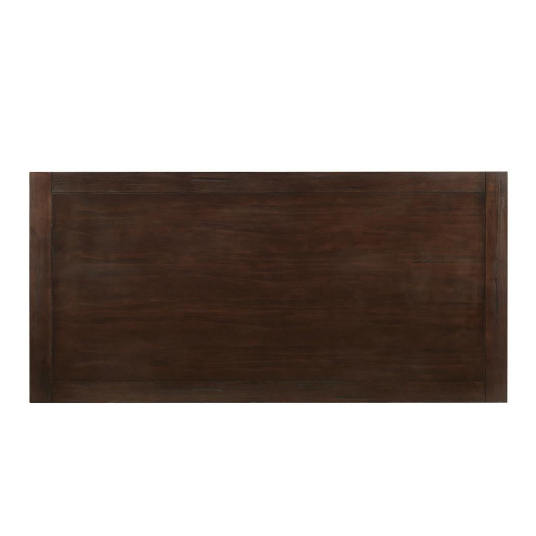 Parkins Double Pedestals Dining Table Rustic Espresso 107411