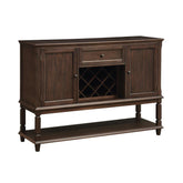 Parkins Server with  Lower Shelf Rustic Espresso 107415