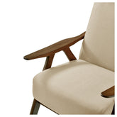 ACCENT CHAIR, LIGHT BROWN TEXTURED FABRIC 1077BR-1