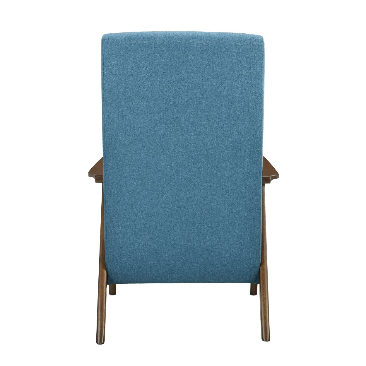 ACCENT CHAIR, BLUE TEXTURED FABRIC 1077BU-1