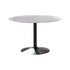 Bartole Round Dining Table White and Matte Black 108020