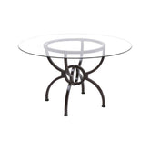 Aviano Dining Table Base Gunmetal 108291