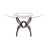 Aviano Dining Table Base Gunmetal 108291
