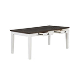 Kingman 4-drawer Dining Table Espresso and White 109541