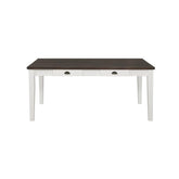 Kingman 4-drawer Dining Table Espresso and White 109541
