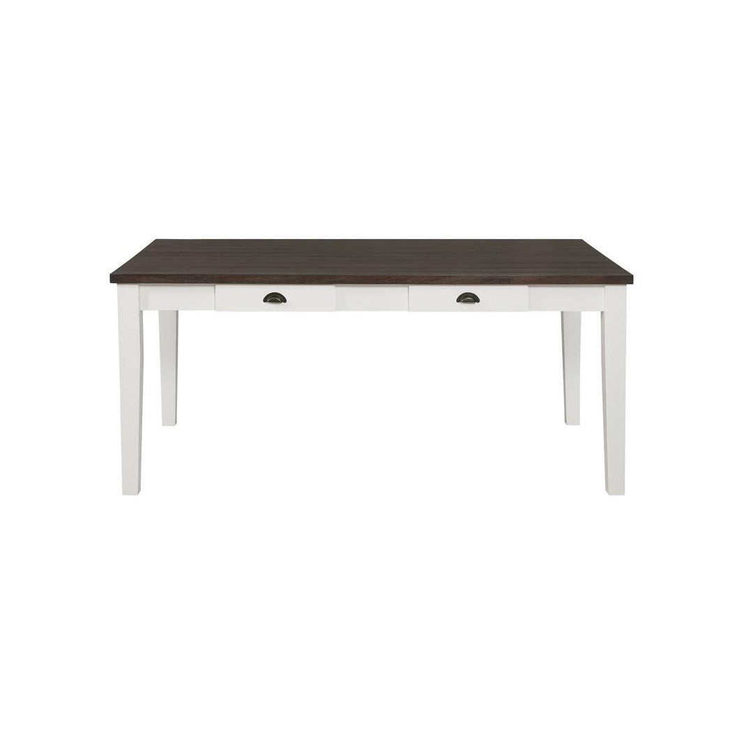 Kingman 4-drawer Dining Table Espresso and White 109541