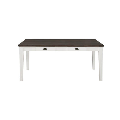 Kingman 4-drawer Dining Table Espresso and White 109541