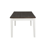 Kingman 4-drawer Dining Table Espresso and White 109541