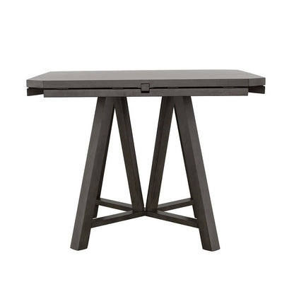 Athens Round Counter Height Table with Drop Leaf Barn Grey 109858