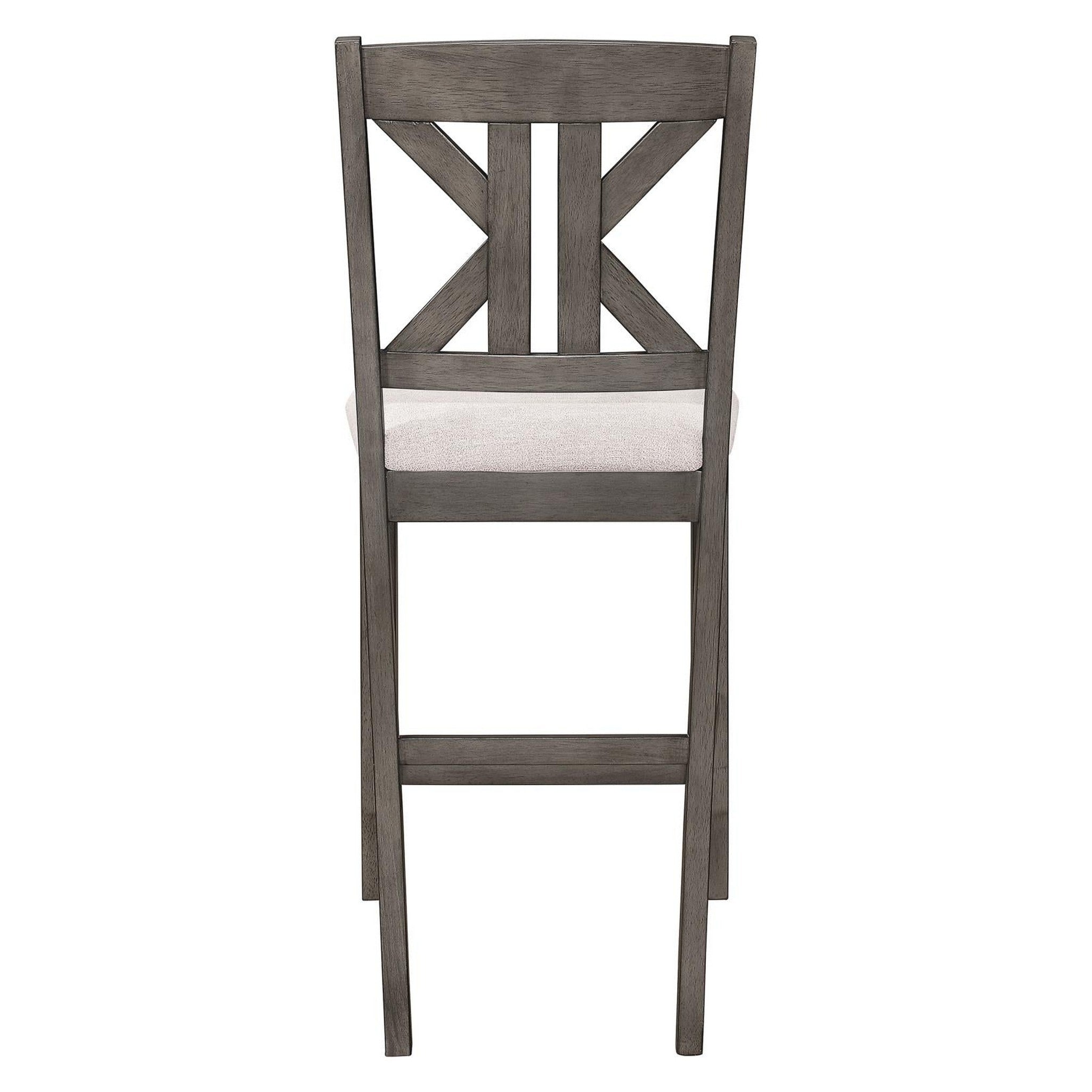 Athens Upholstered Seat Counter Height Stools Light Tan (Set of 2) 109859