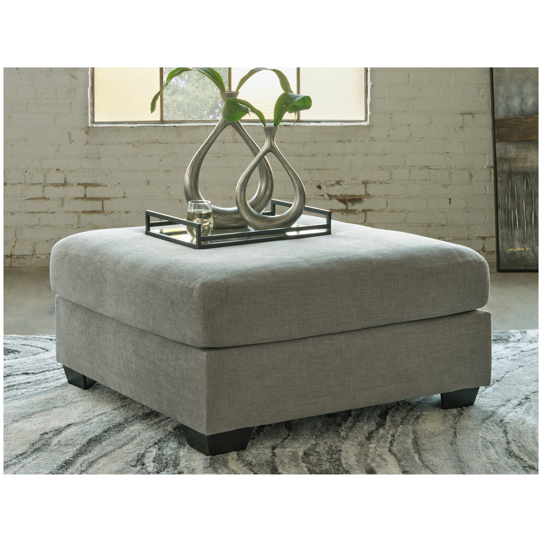 Keener Oversized Accent Ottoman Ash-1100108