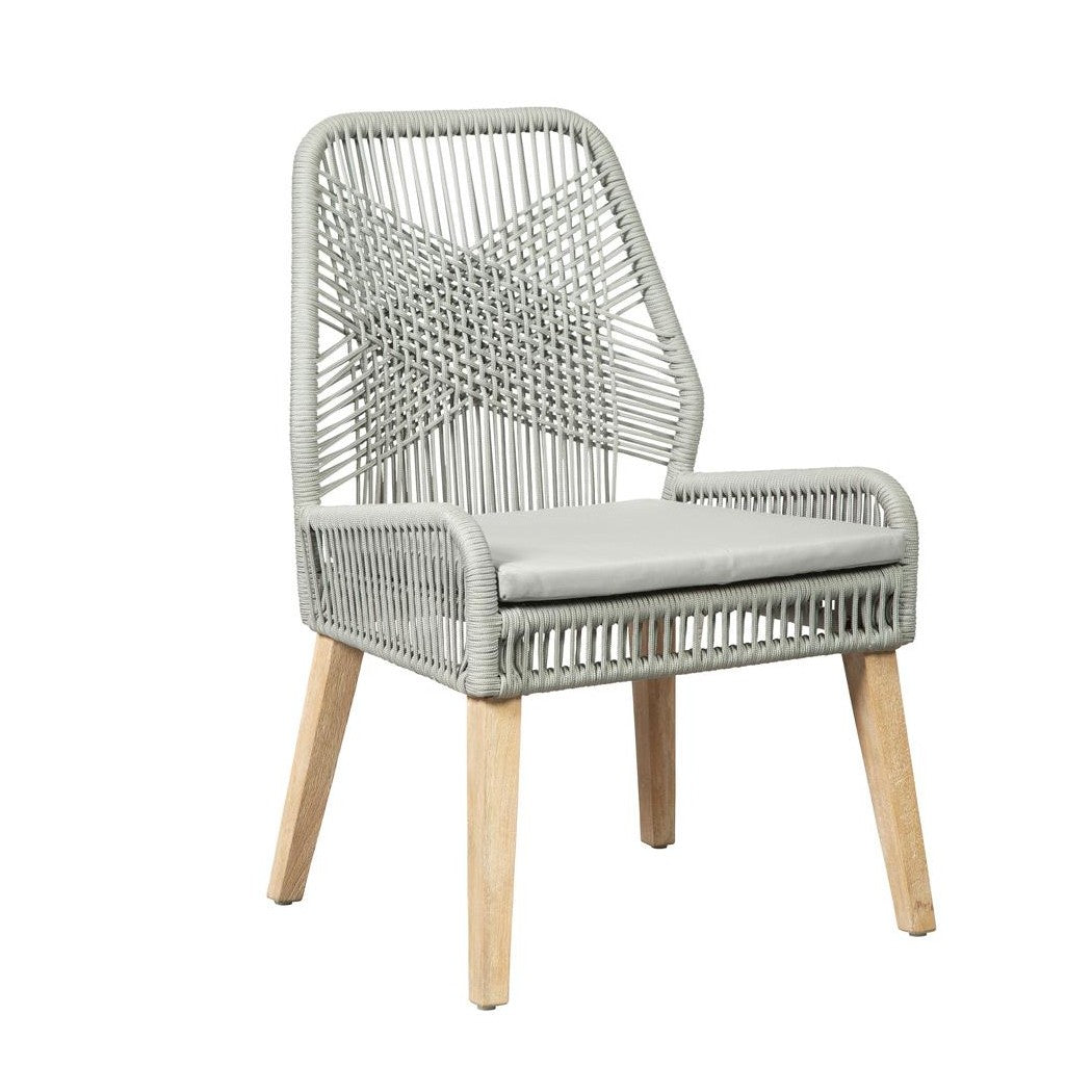 Nakia Woven Back Side Chairs Grey (Set of 2) 110033