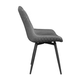 Brassie Upholstered Side Chairs Grey (Set of 2) 110272