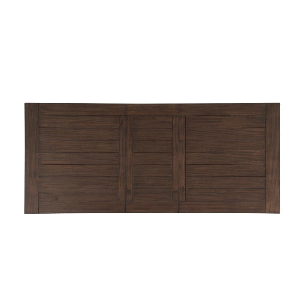 Madelyn Dining Table with Extension Leaf Dark Cocoa and Coastal White 110381