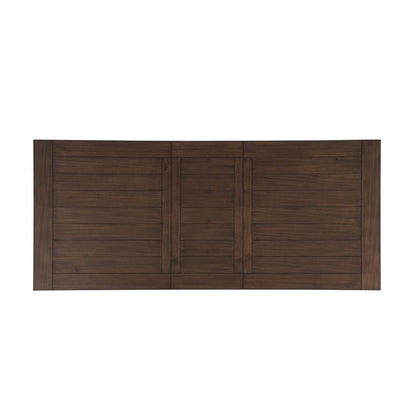 Madelyn Dining Table with Extension Leaf Dark Cocoa and Coastal White 110381