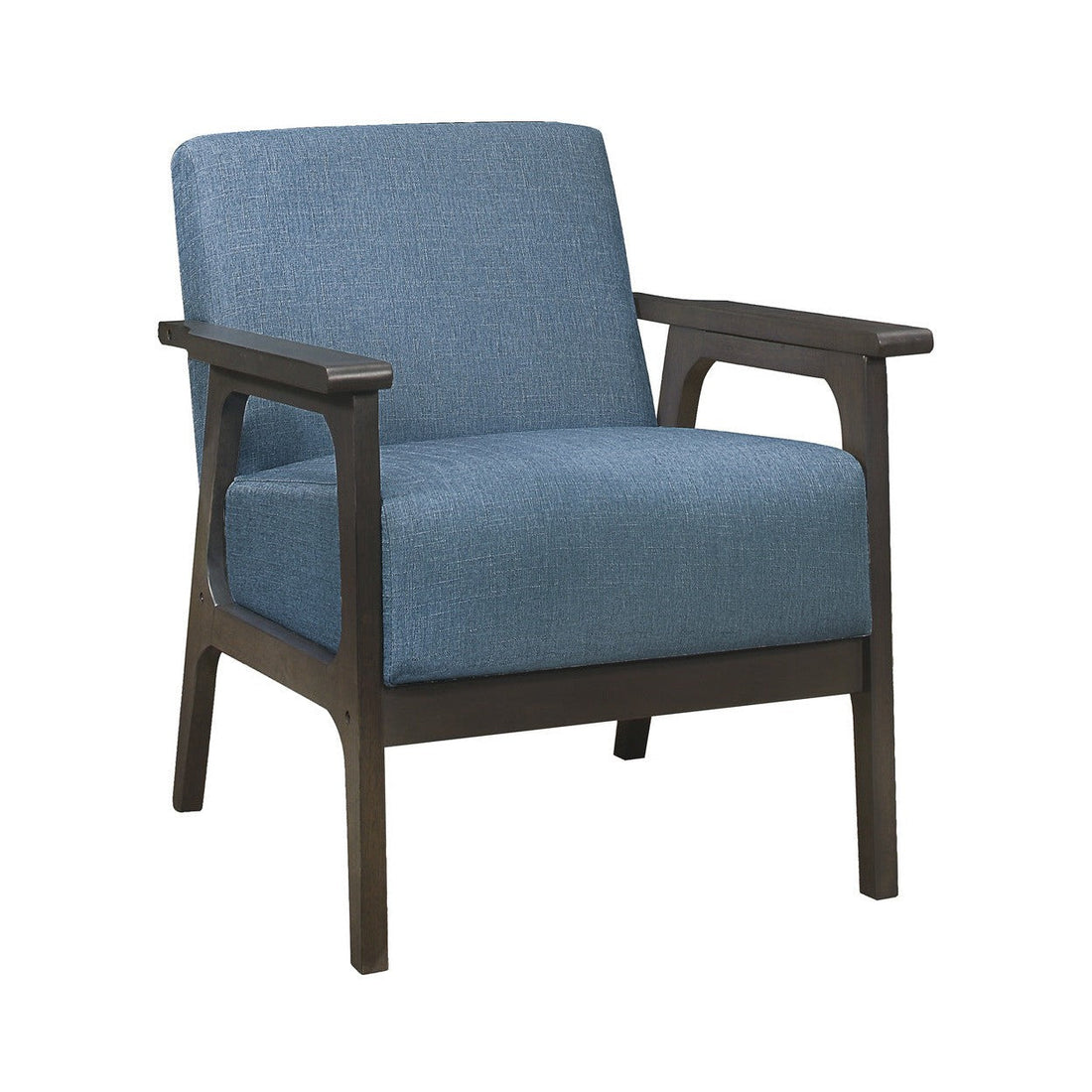 Accent Chair, Blue 100% Polyester 1103BU-1