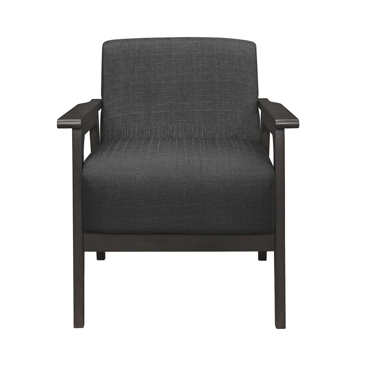 Accent Chair, Dark Gray 100% Polyester 1103DG-1
