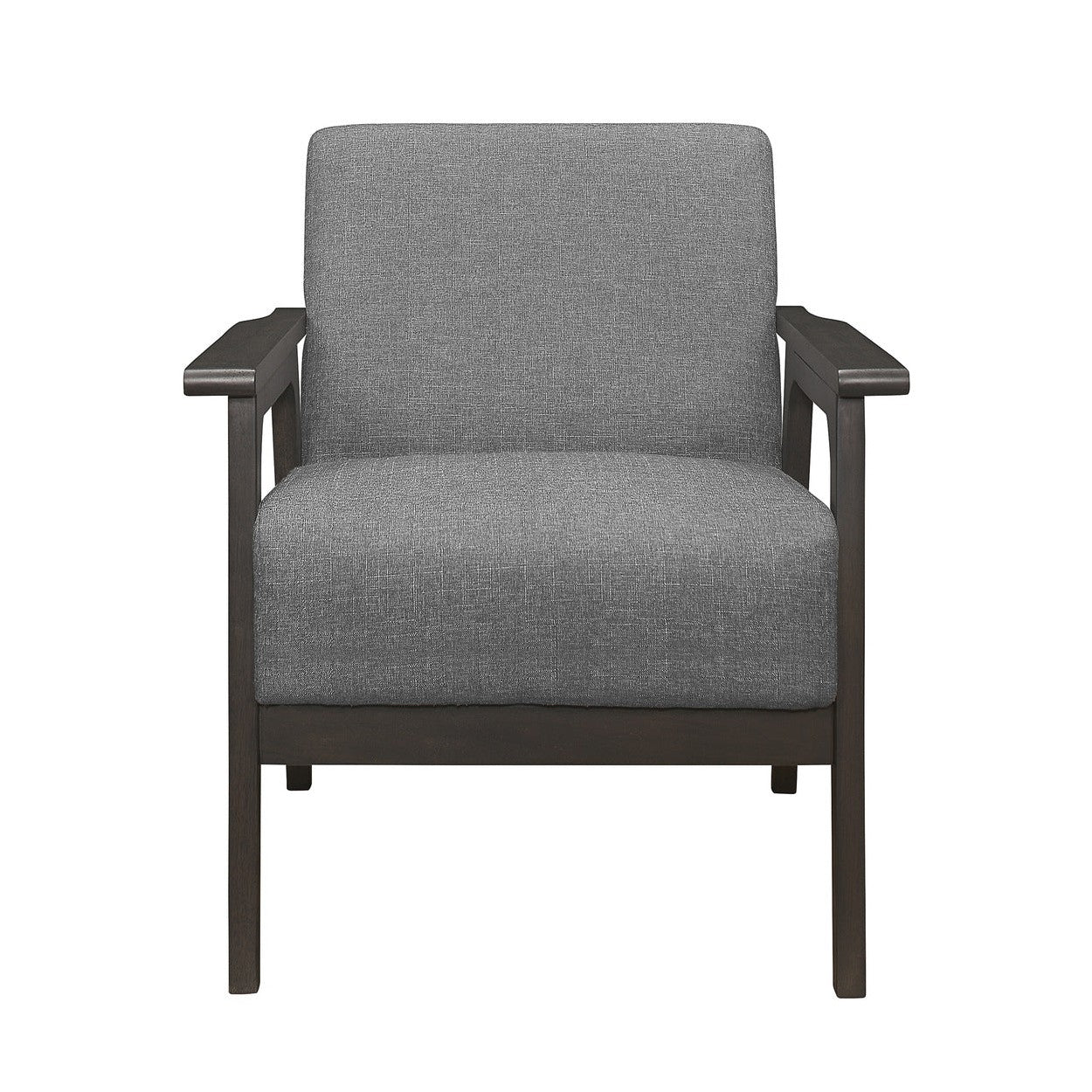 Accent Chair, Gray 100% Polyester 1103GY-1