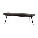 Partridge Cushion Bench Espresso and Black 110653