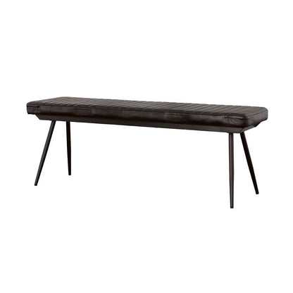 Partridge Cushion Bench Espresso and Black 110653