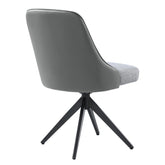 Paulita Upholstered Swivel Side Chairs (Set of 2) Grey and Gunmetal 110712