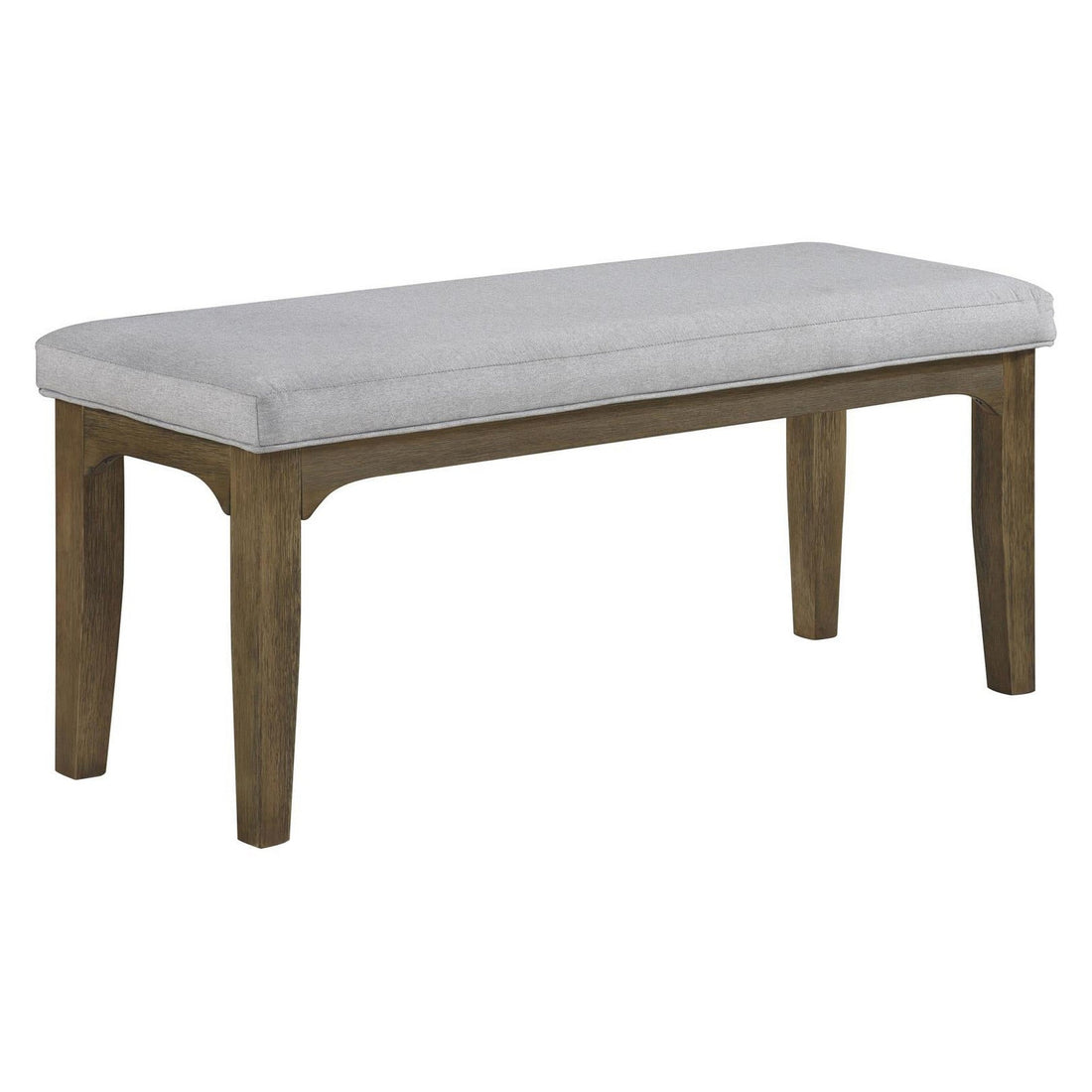 Rayleene Upholstered Bench Grey and Medium Brown 110736