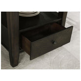 Twyla 5-piece Dining Set Dark Cocoa 115101-S5