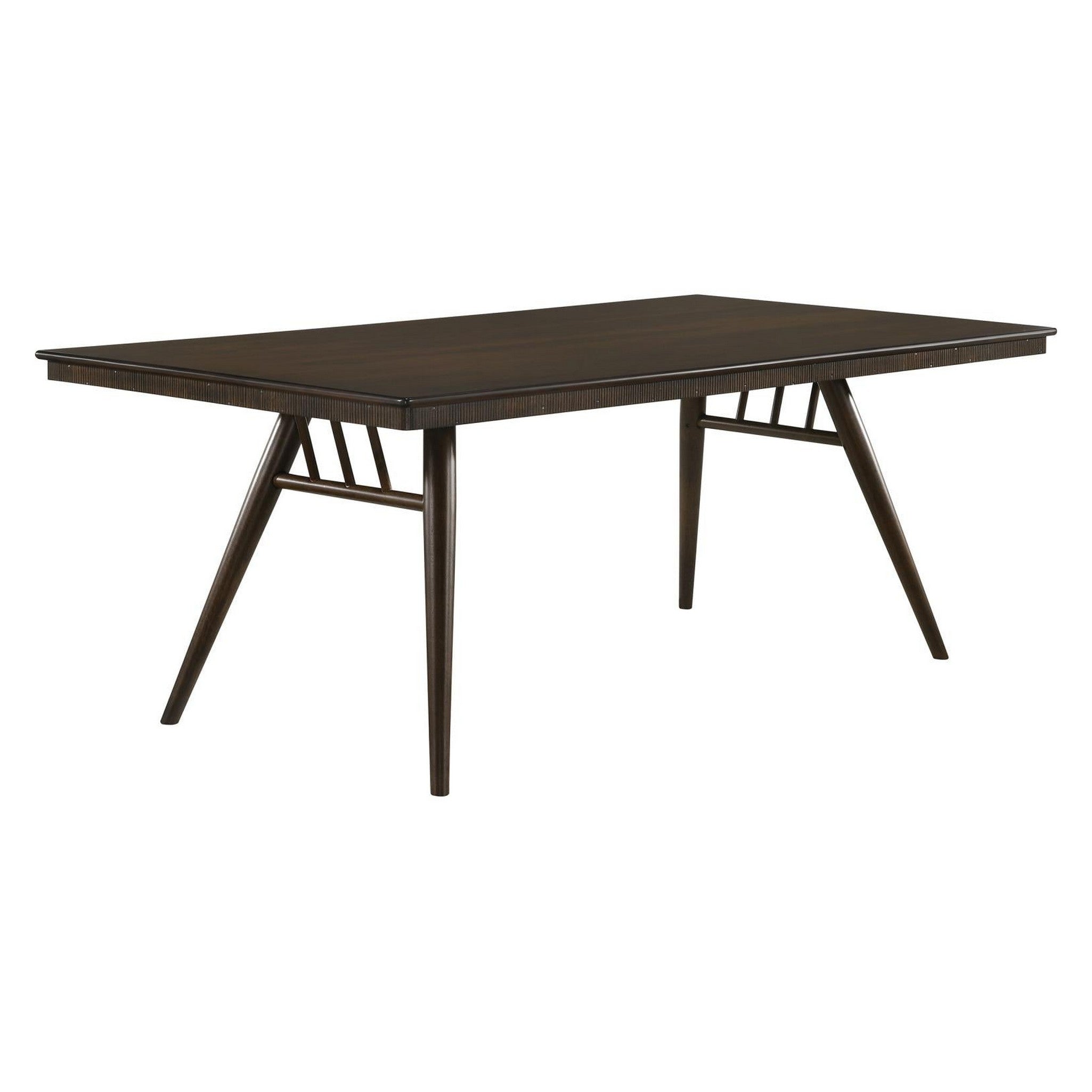 Wes Rectangular Dining Table Dark Walnut 115271