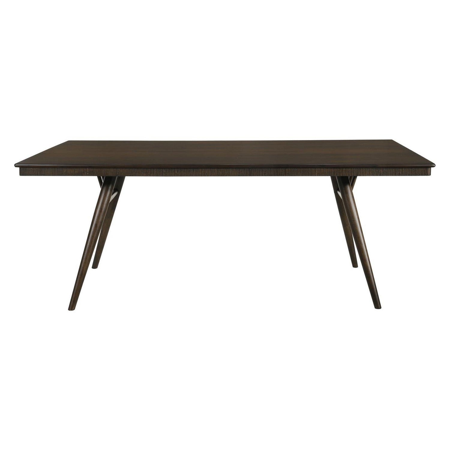 Wes Rectangular Dining Table Dark Walnut 115271