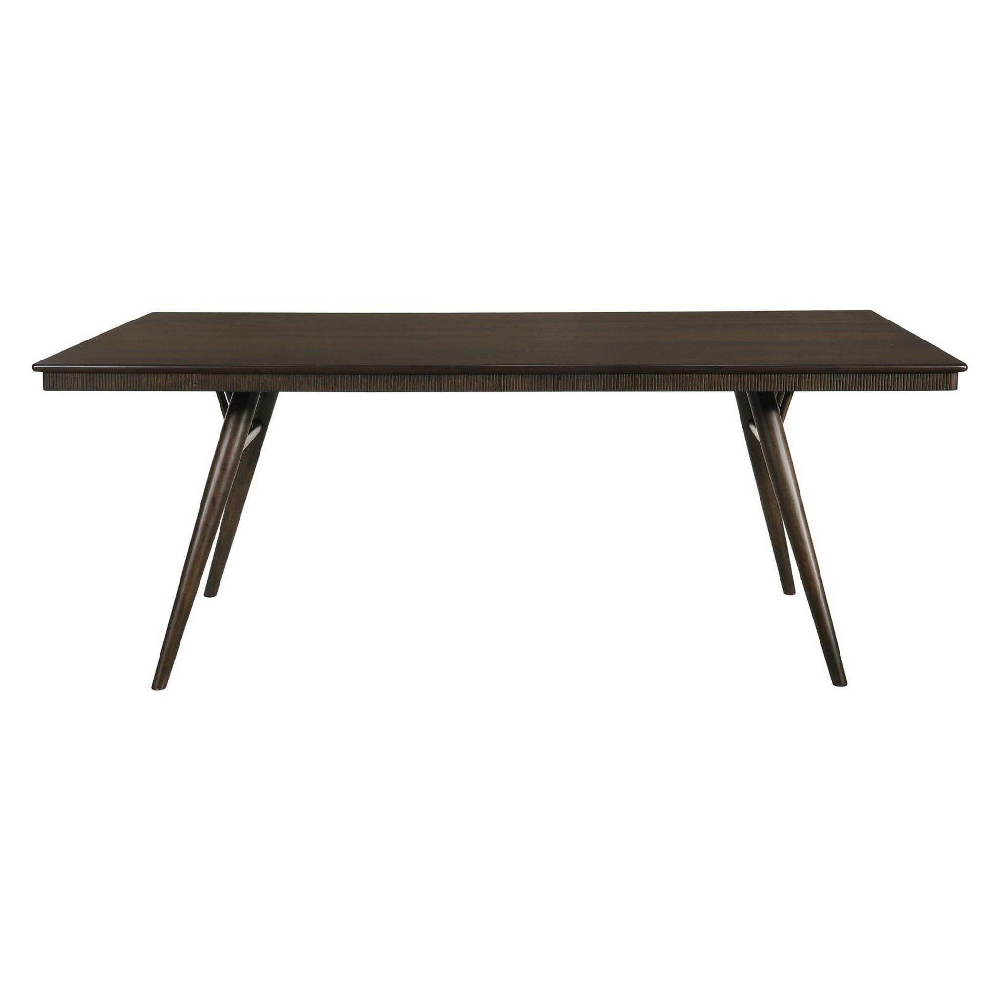 Wes Rectangular Dining Table Dark Walnut 115271
