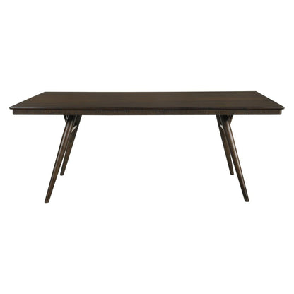 Wes Rectangular Dining Table Dark Walnut 115271