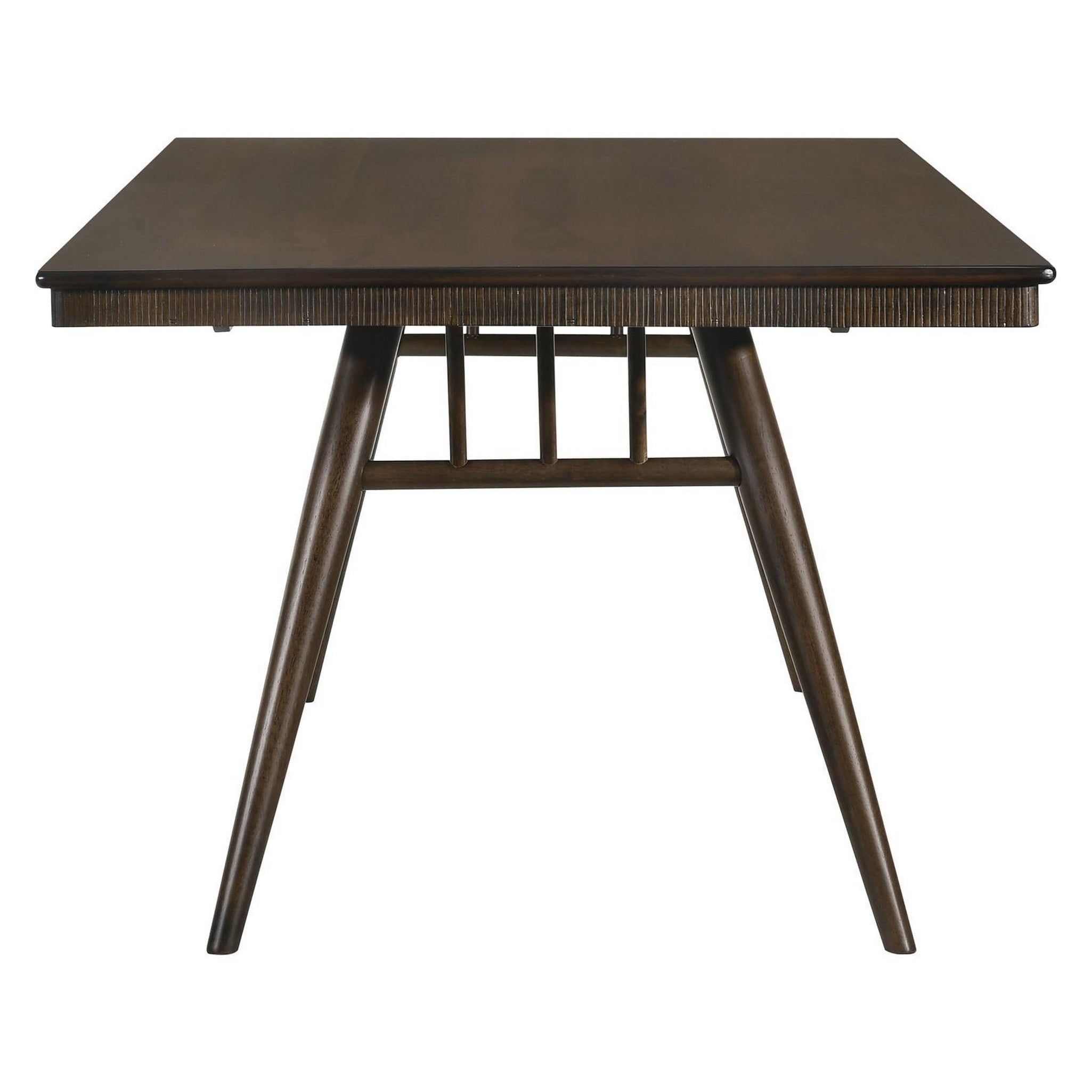 Wes Rectangular Dining Table Dark Walnut 115271