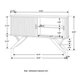 Wes 2-door Rectangular Server Dark Walnut 115275