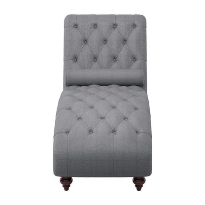 CHAISE, DARK GRAY 100% POLYESTER 1162GY-5