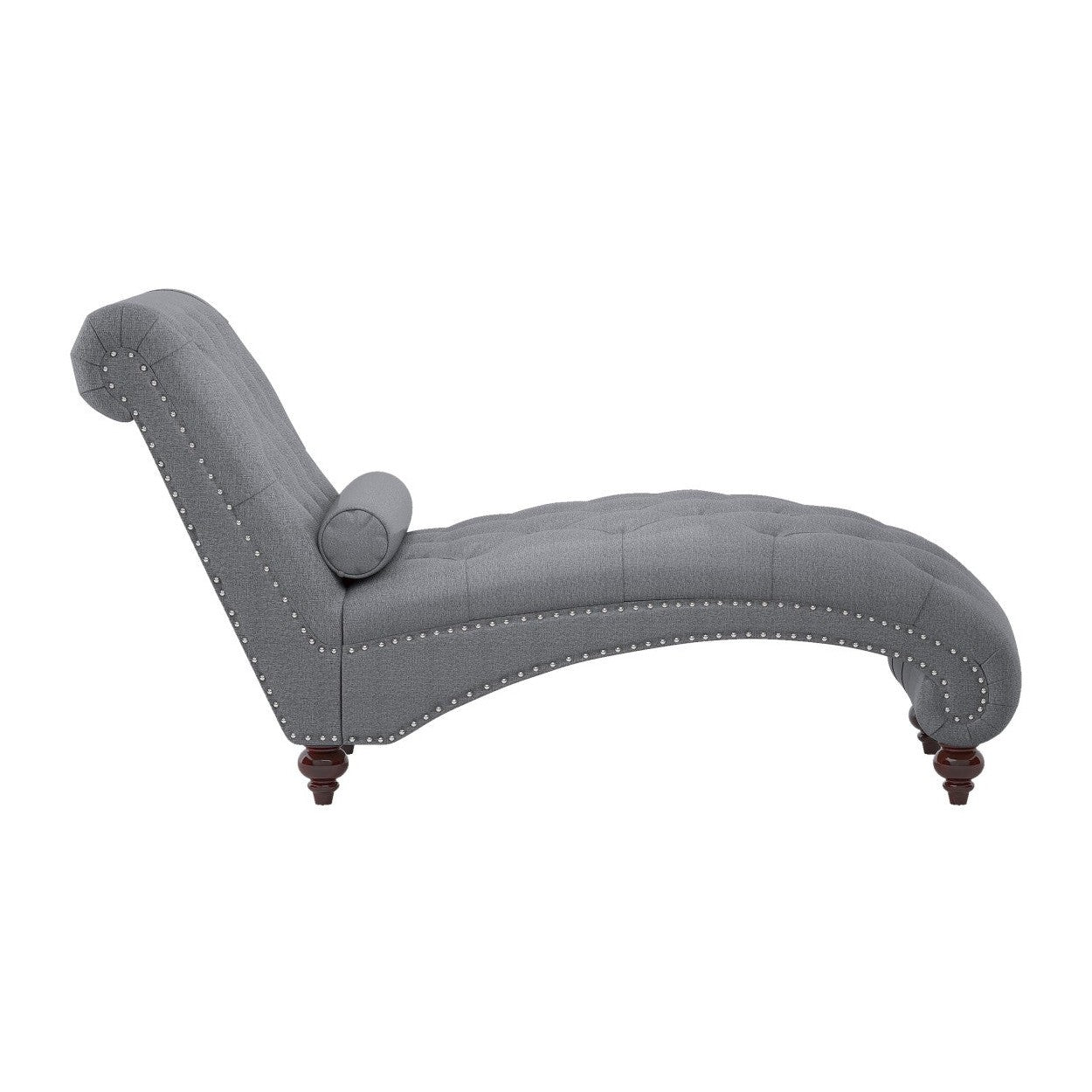CHAISE, DARK GRAY 100% POLYESTER 1162GY-5