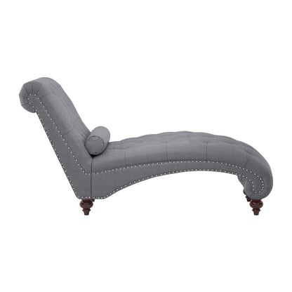CHAISE, DARK GRAY 100% POLYESTER 1162GY-5