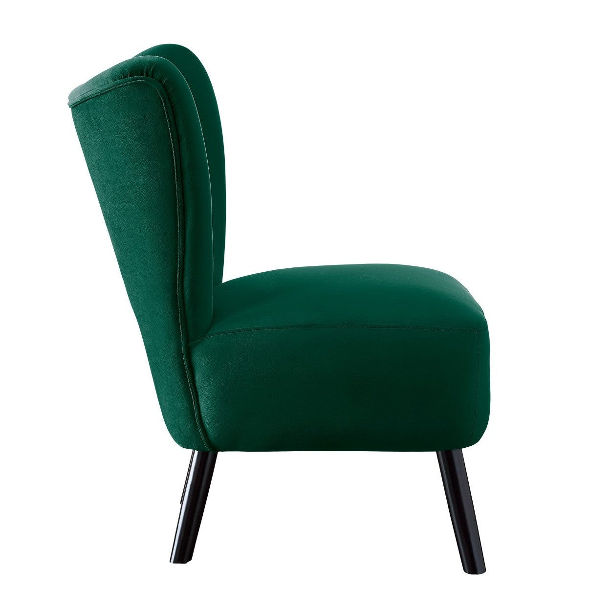 ACCENT CHAIR, GREEN VELVET 1166GR-1