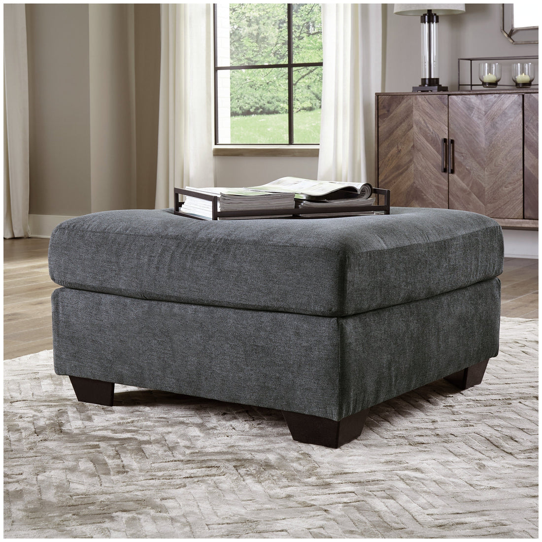 Ambrielle Oversized Accent Ottoman Ash-1190208