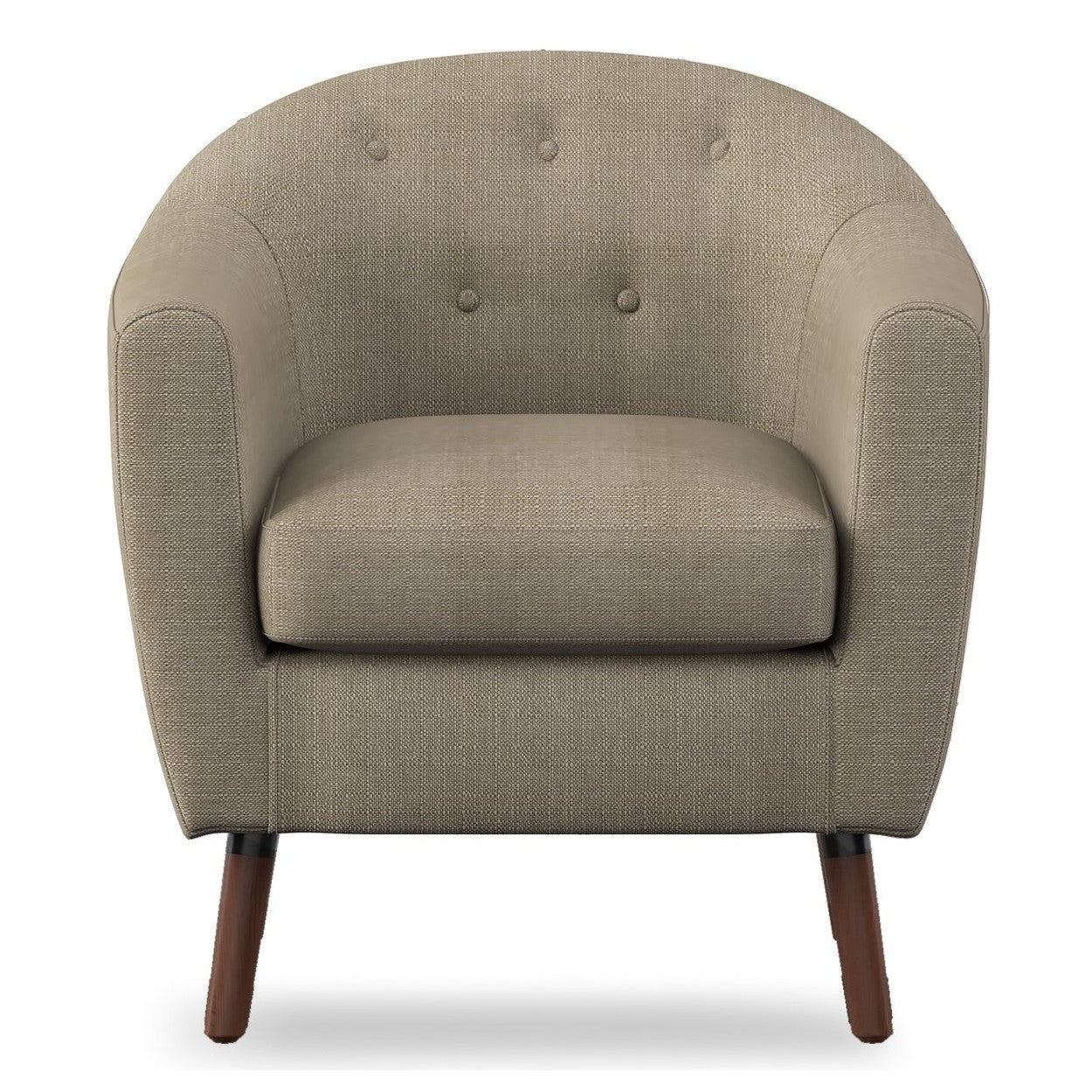 ACCENT CHAIR, BEIGE 100% POLYESTER 1192BE