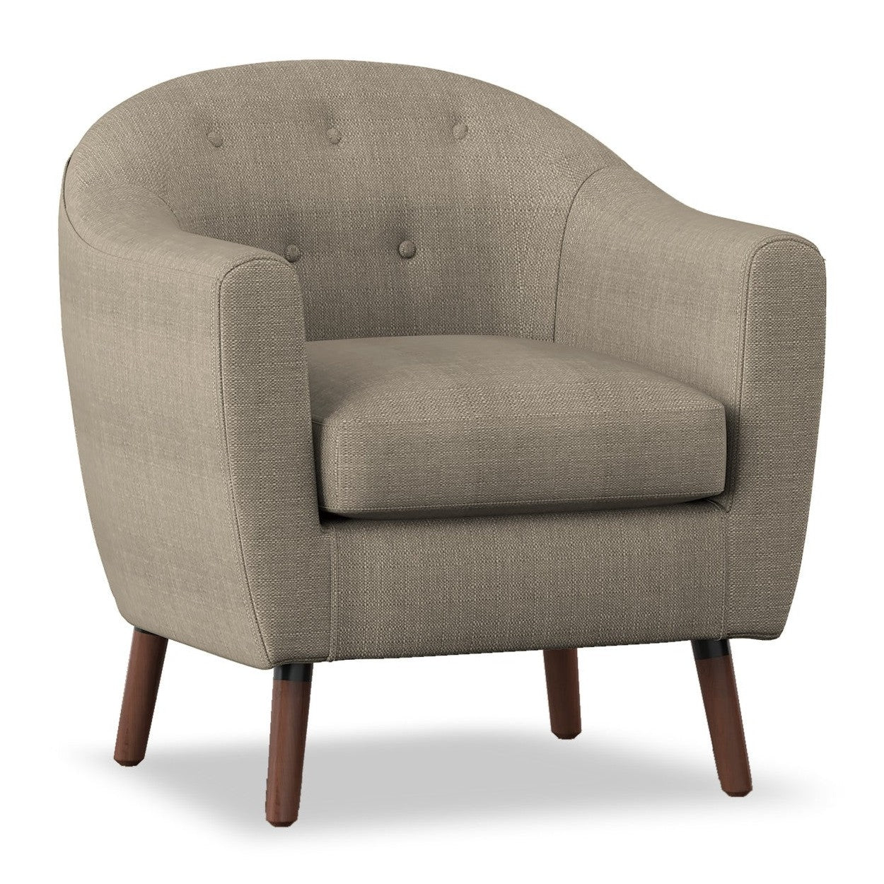 ACCENT CHAIR, BEIGE 100% POLYESTER 1192BE