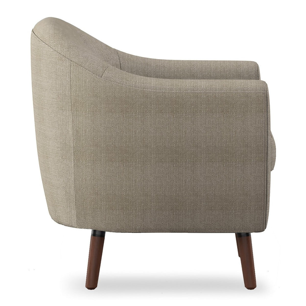 ACCENT CHAIR, BEIGE 100% POLYESTER 1192BE
