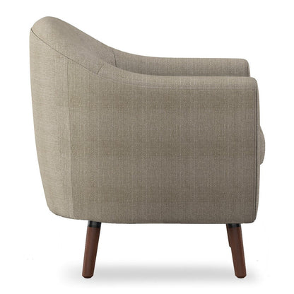 ACCENT CHAIR, BEIGE 100% POLYESTER 1192BE