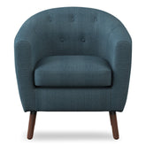 ACCENT CHAIR, BLUE 100% POLYESTER 1192BL