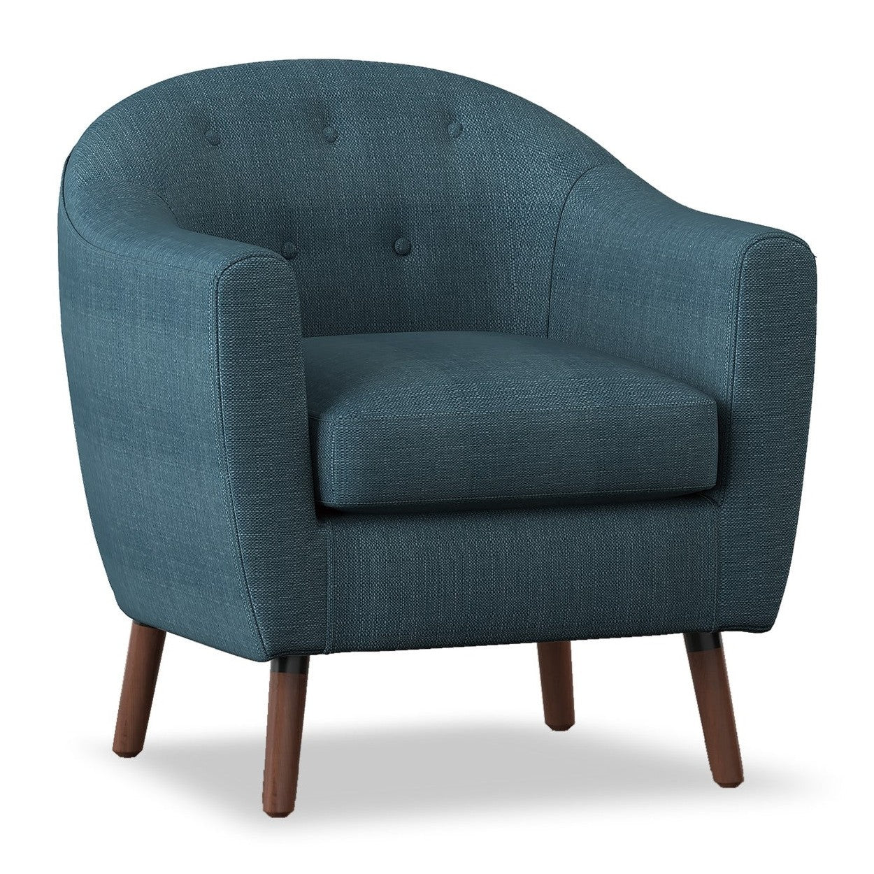 ACCENT CHAIR, BLUE 100% POLYESTER 1192BL