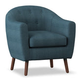 ACCENT CHAIR, BLUE 100% POLYESTER 1192BL