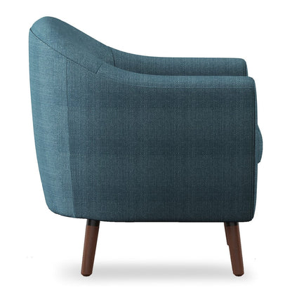 ACCENT CHAIR, BLUE 100% POLYESTER 1192BL