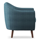 ACCENT CHAIR, BLUE 100% POLYESTER 1192BL